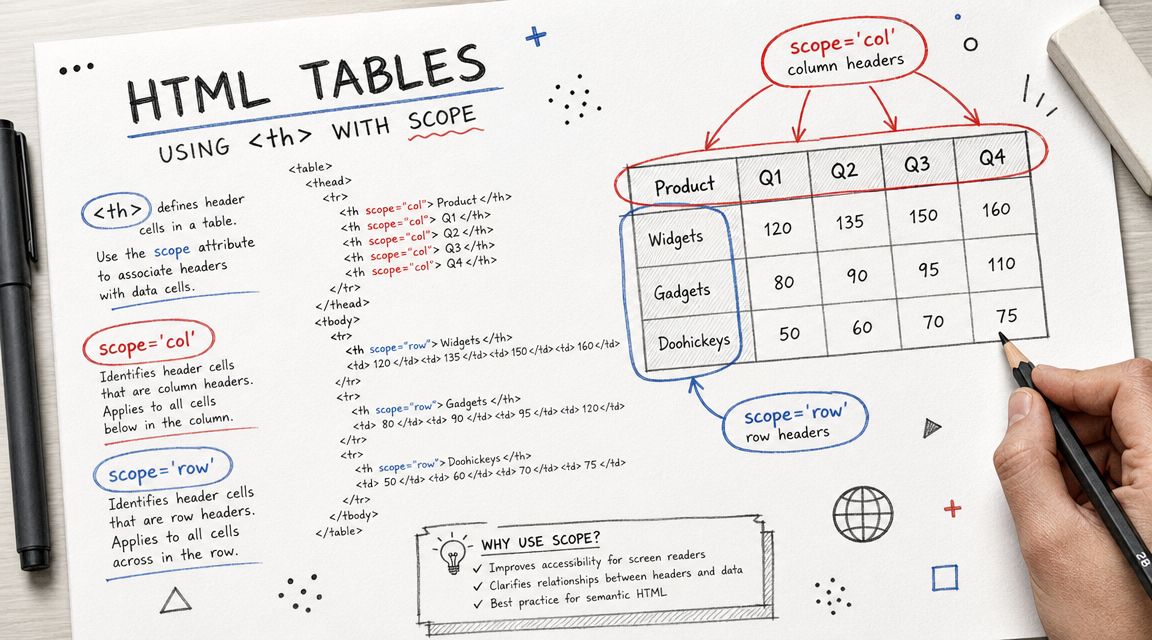 Building Simple Data Tables with the Scope Attribute