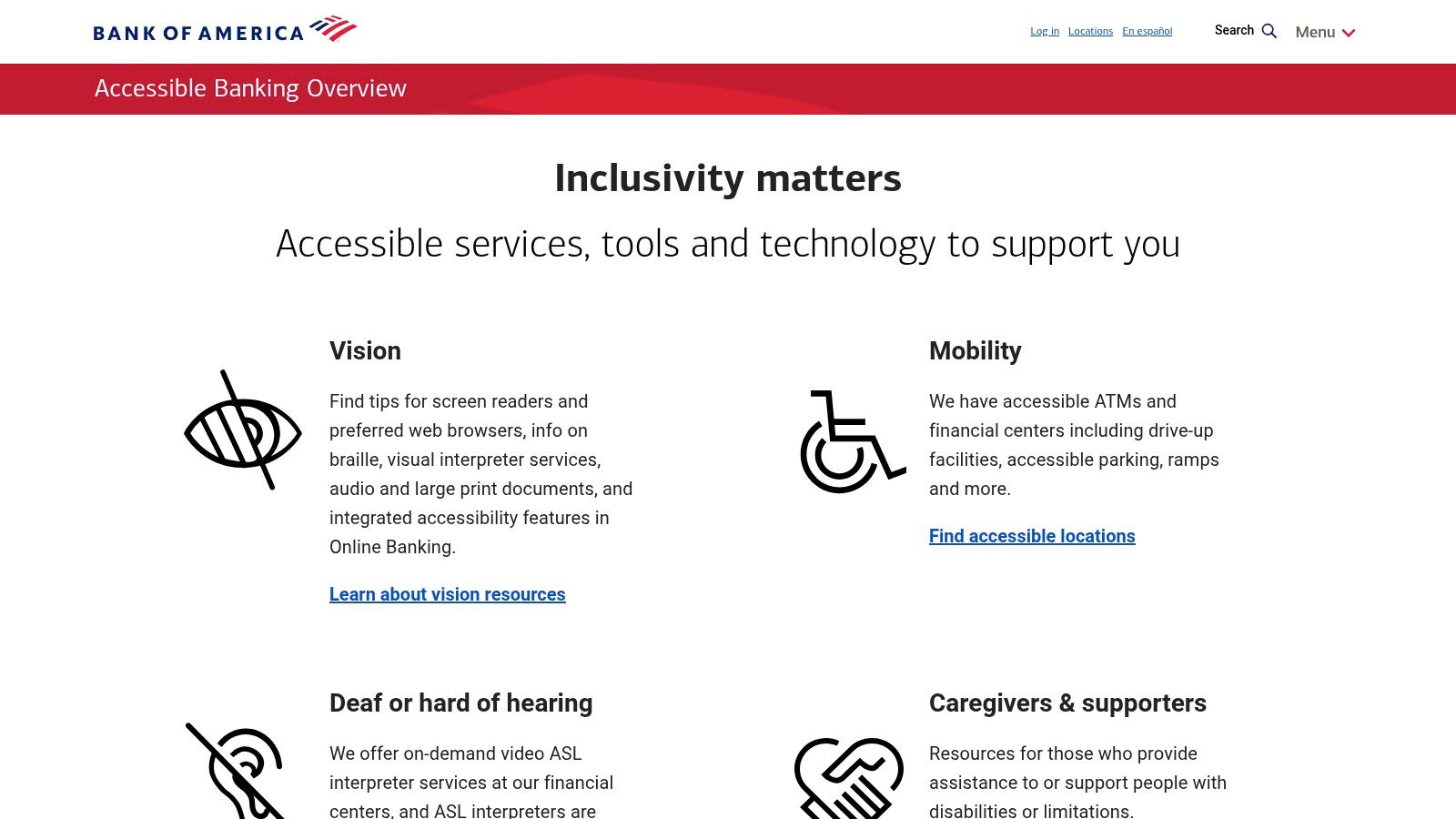 Bank of America (Accessible Banking)